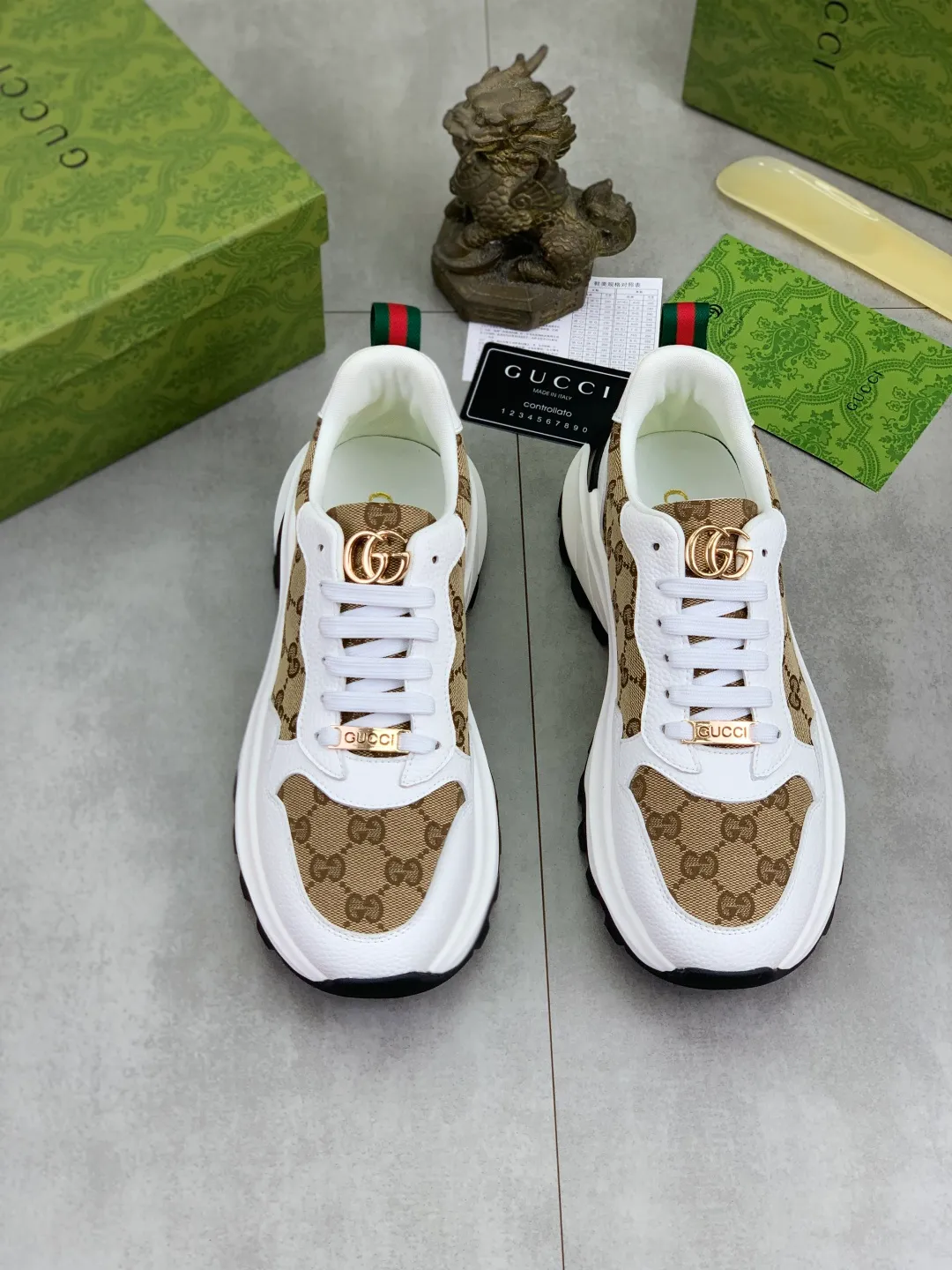 Men's shoes 💰P440💰[New model]🆘 The latest model from Gucci GUCCI official website🎁Classic casual and fashionable men's shoes👟Best model💥The version is simple and elegant, exclusive for trendy men. Unique official website latest brand elements👑Gucci original decoration, fashionable and generous, original soft calfskin fabric➕Comfortable soft first-layer pigskin lining ✅The official website specifies the wear-resistant casual outsole, the classic model is taken in kind🎬Color: 4️⃣colors available😍Number: 38-44